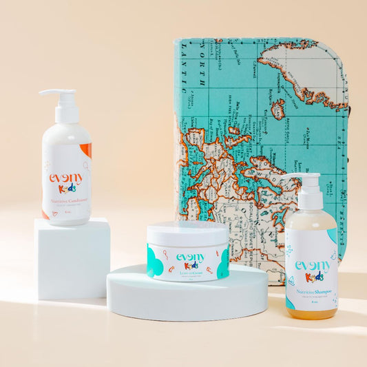 Eveny Beauty Kids Trio by Elijah  – Gentle Shampoo, Conditioner & Leave-In for Children 3+